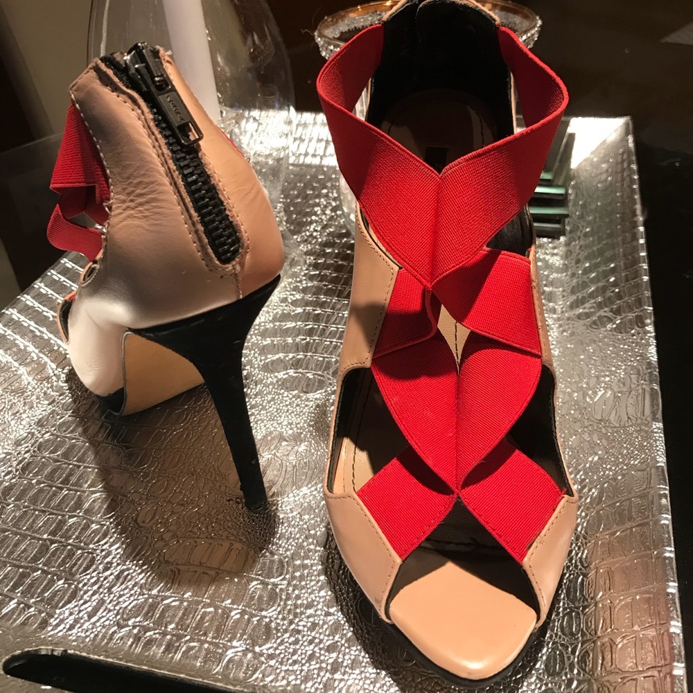 Zara Genuine Leather and Suede Heels